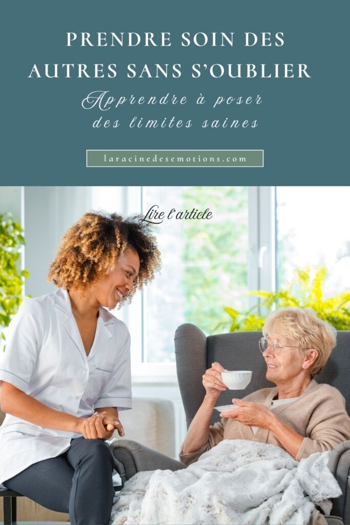 Prendre soin des autres, d'une personne âgée en tant que personne soignante
