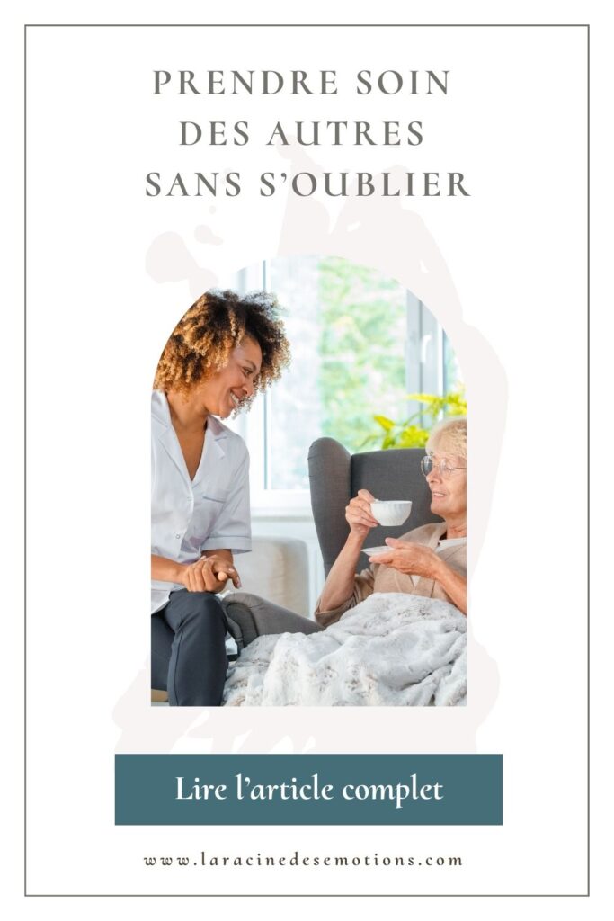 Proposer une tasse à une autre personne, c'est une manière de prendre soin des autres