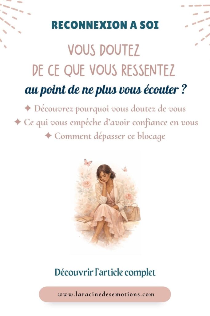 Une femme pensive est en train de douter de soi