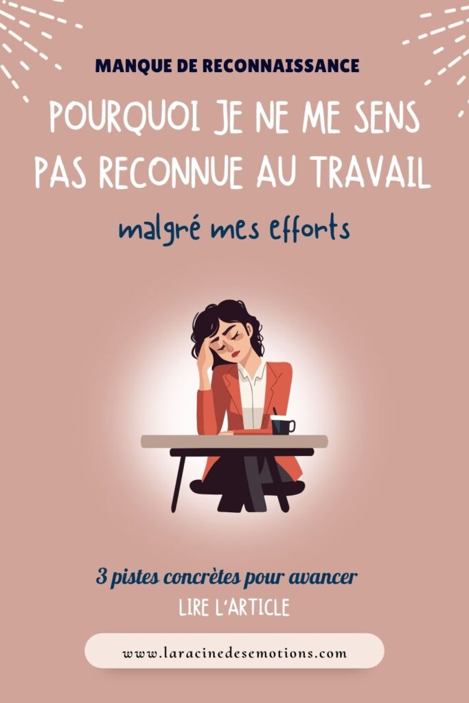 Une femme vit le manque de reconnaissance au travail